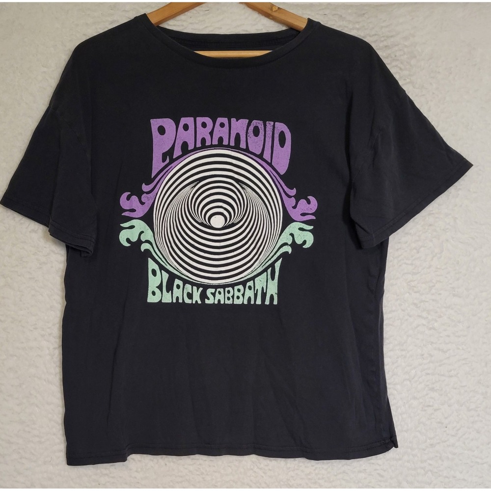 Black Sabbath Band Men's T-Shirt Size M Short Sleeve Paranoid 2020 Pullover 1852